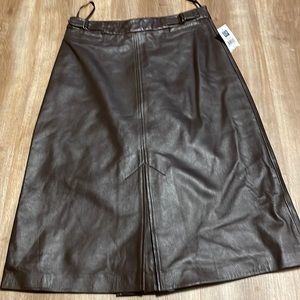 Leather A-line GAP skirt